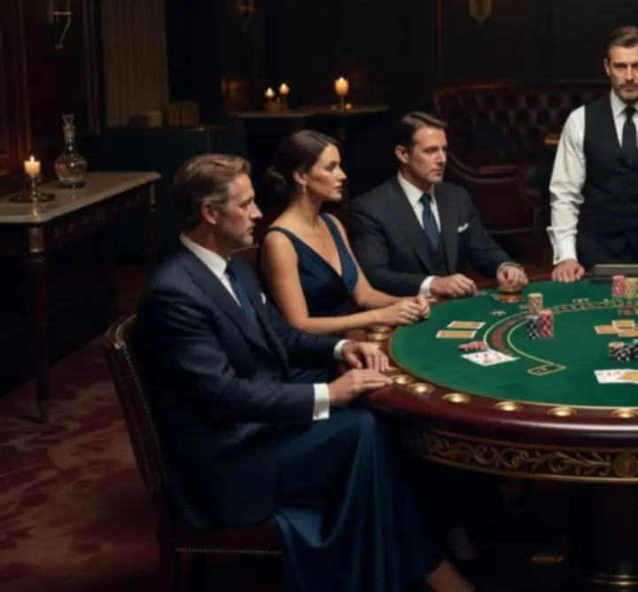 Subtle, low-lit members-only casino-style setting at Turr Away