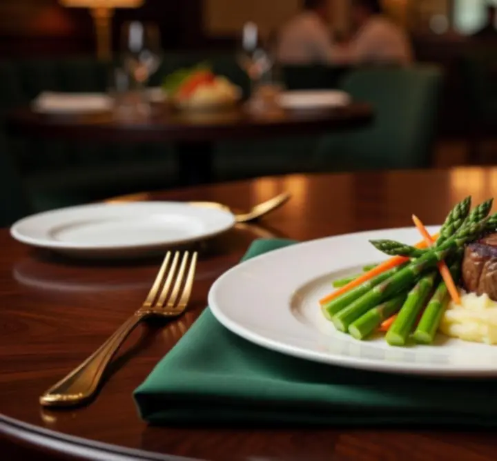 An artfully plated gourmet dish at Turr Away, styled as a visual feast